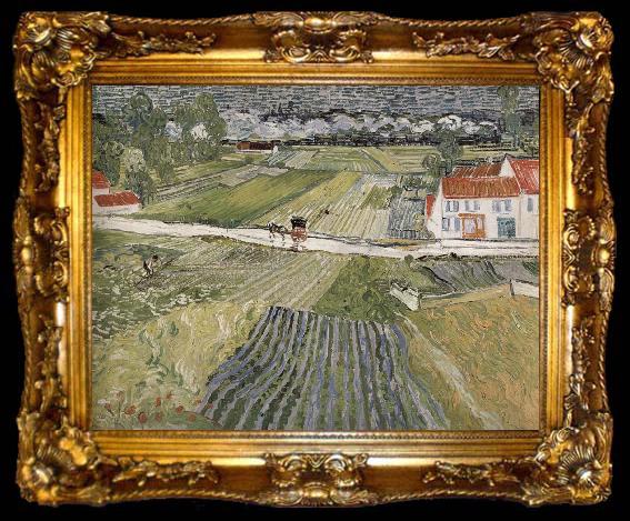 framed  Vincent Van Gogh Landscape, ta009-2